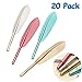 Yarachel 20PCS Cute Wing Feather Ink Pens - Ballpoint Pen for School Office & Creative Stationery Student Gift