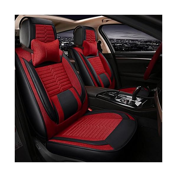 YZL-PU-Leather-Car-Seat-Cover-Cushions-Front-Rear-Full-Set-Suitable-for-year-round-use