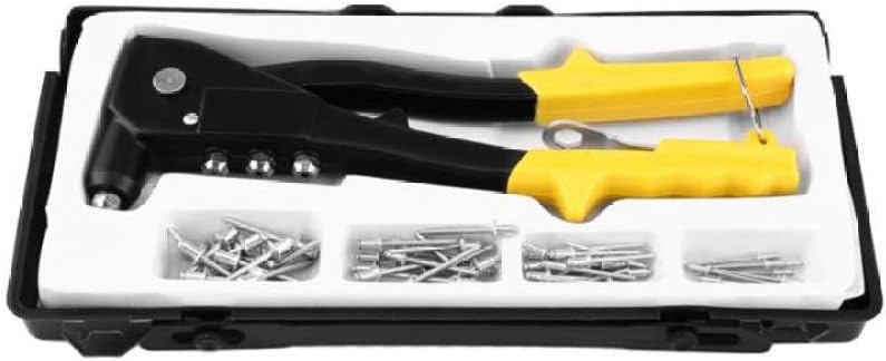 SUZHENA Tools 61 in 1 Manual Rivet kit riveting with Blind Rivet of 2.4mm, 3.0mm, 4.0mm, 4.8mm,1 Set