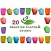 Just Artifacts 20 Eco Wire-free Assorted Chinese Flying Sky Lanterns (20-Pack, Assorted Shapes & Colors) - 100% Biodegradable, Environmentally Friendly!