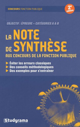 La  note de synthèse aux concours de la fonction publique