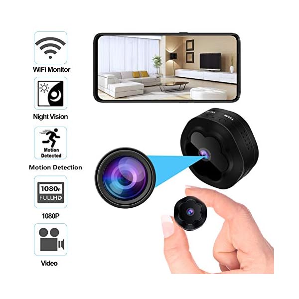 Mini Hidden Camera, WiFi Wireless Home Security Surveillance Cameras
