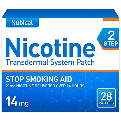 Nubical Nicotine Patches Step 2 to Quit Smoking,Stop Smoking Aid That