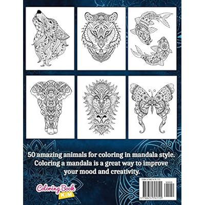 Buy Amazing Animals Adult Coloring Book Stress Relieving Mandala Animal Designs Lion Panda Cat Elephant Horse Tiger Dolphin Monkey And Many More Paperback August 12 2020 Online In Indonesia B08fp9xcgq