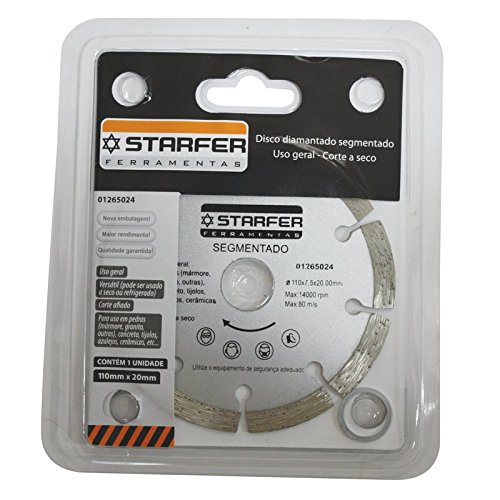 Disco Diamantado Starfer Segmentado Corte a Seco