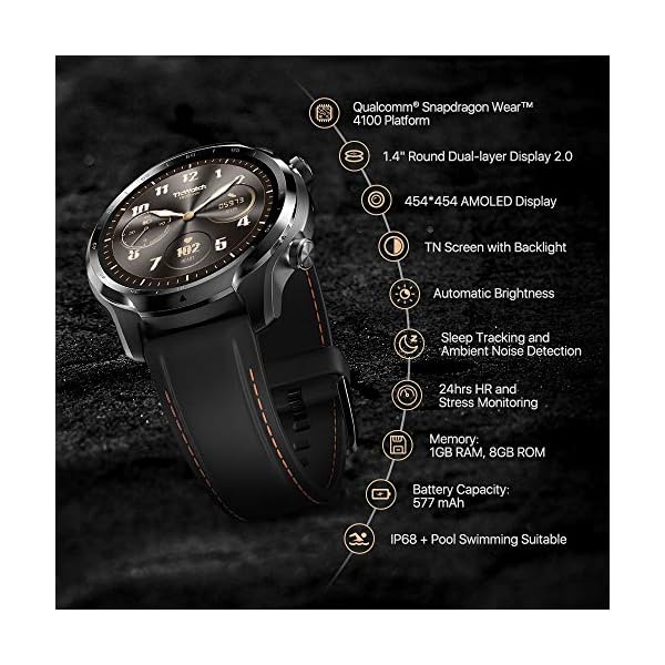 TicWatch-Pro-3-GPS-Smartwatch-for-Men-and-Women-Wear-OS-by-Google-Dual-Layer-Display-20-Long-Battery-Life Ticwatch Pro 3 GPS Smartwatch for Men and Women, Wear OS by Google, Dual-Layer Display 2.0, Long Battery Life