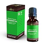 Best Peppermint Essential Oil By Sky Organics-100% Organic, Pure Therapeutic Grade Peppermint Oil-For Diffusers, Aromatherapy, Massage, Allergies, Headaches -Aroma Scented Oil For Candles & Bath 1oz