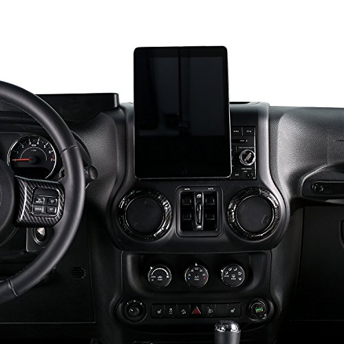 u-Box 7"-10" Tablet IPAD Center Console Dash Mount Bracket Holder for Jeep JK Wrangler 2011-2018