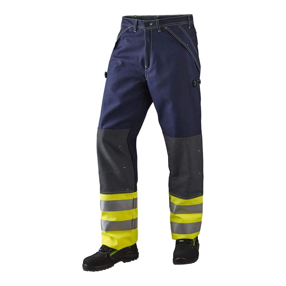 J.A.K. 1310147120 Series 13101 65% Cotton / 34% Polyester / 1% Negastat Trousers Yellow/Marine Size 66 R (47/32)
