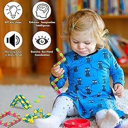 Vanblue 12Pcs Wacky Tracks Snap Click Fidget Toys