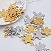 JETEHO 20pcs 2 Colors 16x18mm Metal Puzzle Piece Charms Pendant for Jewelry Making - Autism Asperger Syndrome Awareness Puzzle Piece Charm(Gold and Silver)