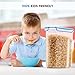 Extra Large Cereal Containers Storage Set - [2 Pack,168oz. 21 cup] Airtight Silicone Sealed Locking Lids extents freshness - Space Saving Kitchen Pantry Containers - Food storage containers For Flour.