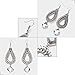 Teniu Vintage Bohemian Dangle Earrings for Women Fashion Crystal Diamond Earrings Sterling Silver