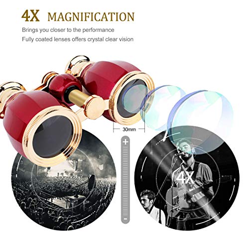 1 ESAKO+Glasses+Binoculars+Removable+Burgundy