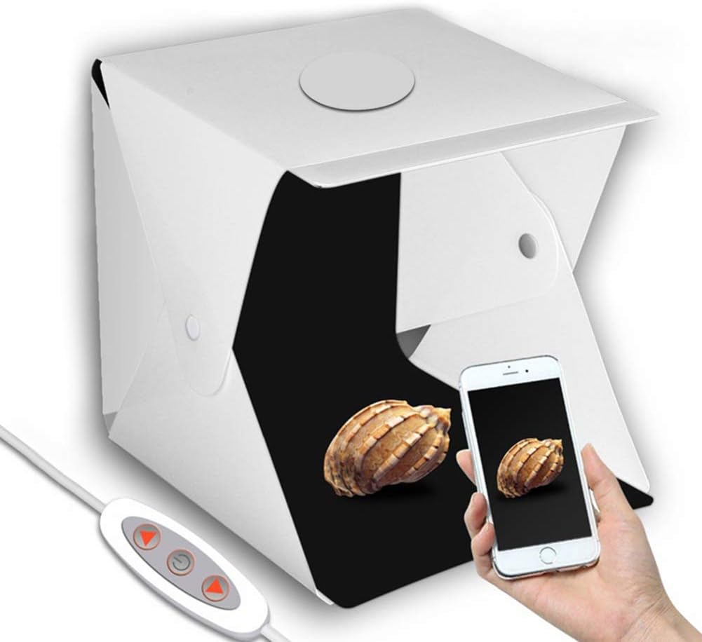 lq Mini Adjustable Folding Lightbox, Portable Photography