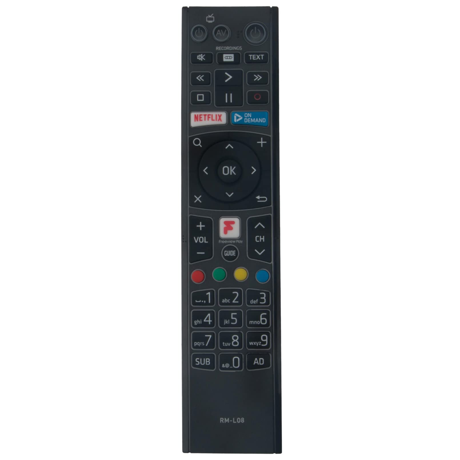 VINABTY Replacement Remote Control Fit for HUMAX Freeview Play HD Recorder FVP-5000T FVP-4000T