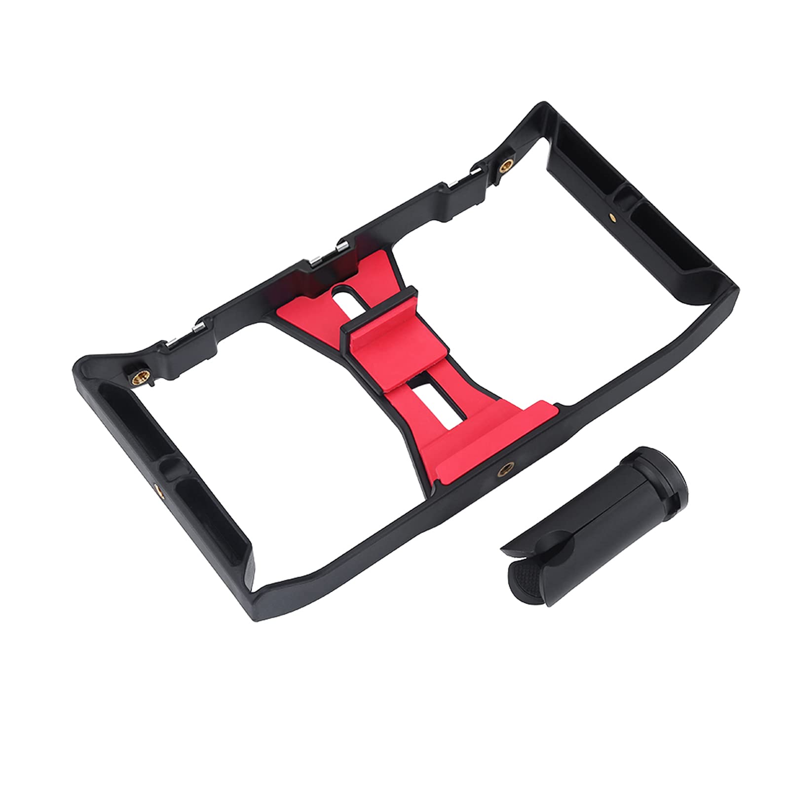 QANYEGN Dual Hanlde Handheld Phone Adjustable Stabilizer, Phone Video Stabilizer Grip, Handheld Phones Video Rig for Most Smartphone