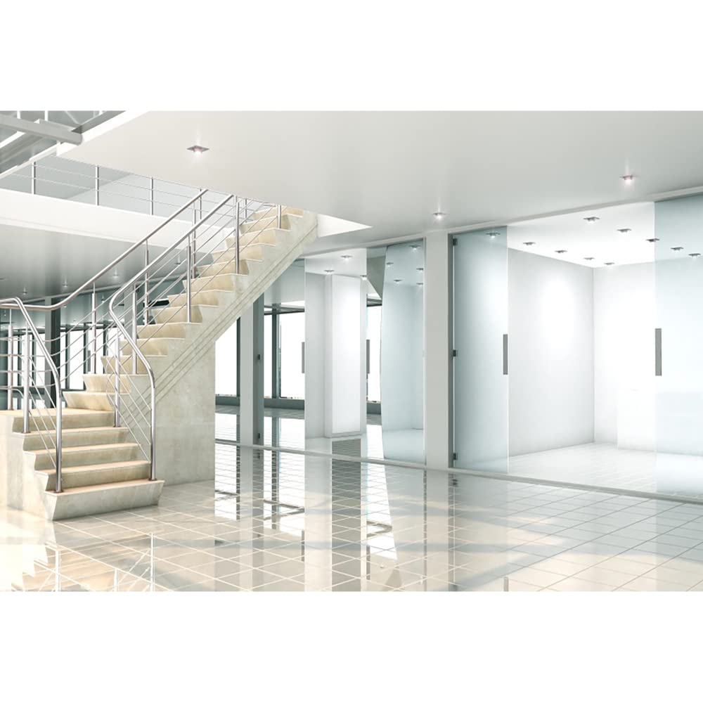 Aoihrraan 3,5x2,5m Business Office Building Interior Backdrop Stairs Marble Floor Bright Room Architecture Frame Photography Background Video Meeting Decor Man Woman Job Portrait Photo Studio Props