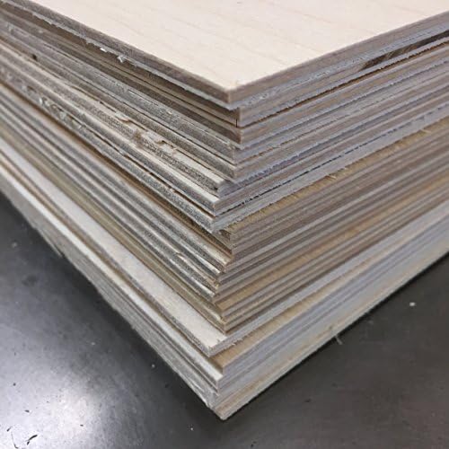 3MM Baltic Birch Plywood - 8.5" x 11" sheets (40 pieces) perfect for Laser Engraving or Crafting