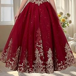 Tulle Flower Girl Dress for Wedding Sparkly