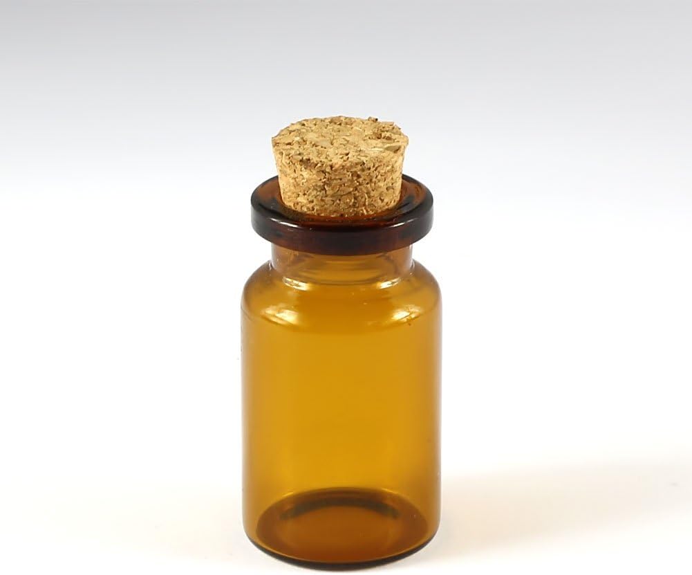 New Diameter of 22mm Tiny Glass Bottles Vial with Cork Clear Empty 22 x 35 mm /0.86 x 1.37 inch Wishing Bottle Pendants Perfume Hand-Blown Small Drift Bottle