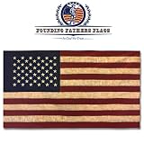 Founding Fathers Flags Embroidered Vintage American Flag - Premium Quality Oxford Polyester - 3'x5' w/Sleeve