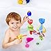 11 PCs Bath Toys for Toddlers 1-3, Sprinkle Water Lab with Sea Animals Water Toys, Stacking Cups and Fishing Net Bathtub Toys