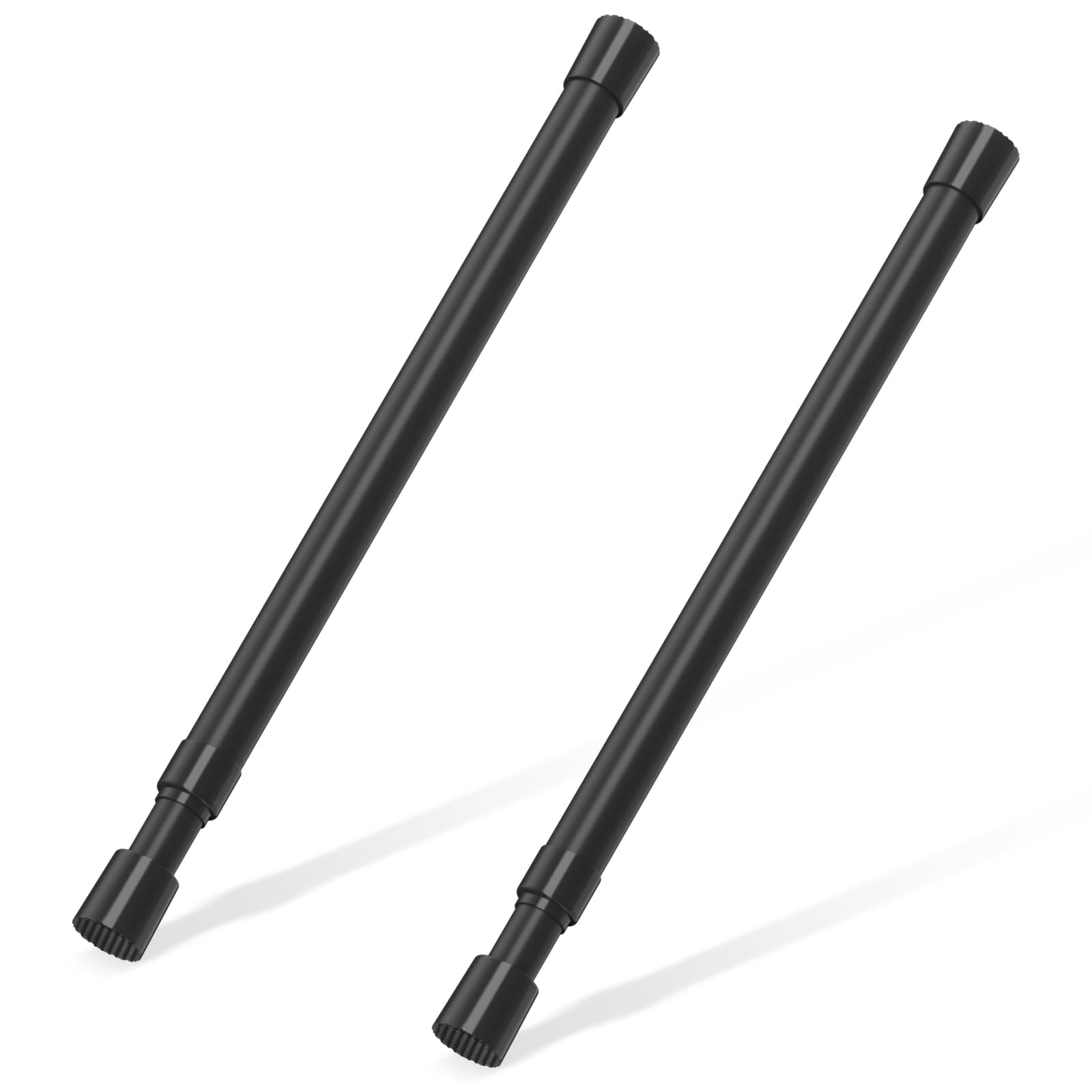 Photo 1 of 2 Pcs Small Tension Rod 12-20 inch Spring Rod, Tension Rod Spring Tension Rod, Small Tension Curtain Rod, Mini Tension Rods for Closet, Cabinets, Cupboard, Drawers, Black