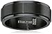 Men's Stainless Steel Black IP Spinner Ring, Size 10
