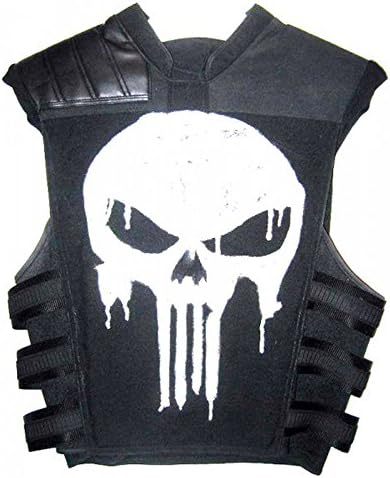 Thomas Jane Punisher Tactical Black Faux Leather Vest