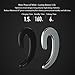 REMAX Ear-hook Bluetooth Headphones with Microphone,Non-In-Ear Sport Wireless Headset Painless Wearing Earbuds for IOS Android windows,Instead of Bone Conduction Earphones (Black)