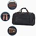 Travel Duffel Bags for Men Canvas Weekend Carry-on Luggage Tote Bag (Black)