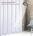 Wimaha Fabric Shower Curtain Liner Water-Resistant, Machine Washable, 100% Polyester, Perfect for Bathroom Stall Bathtub Tub, White, 72x72