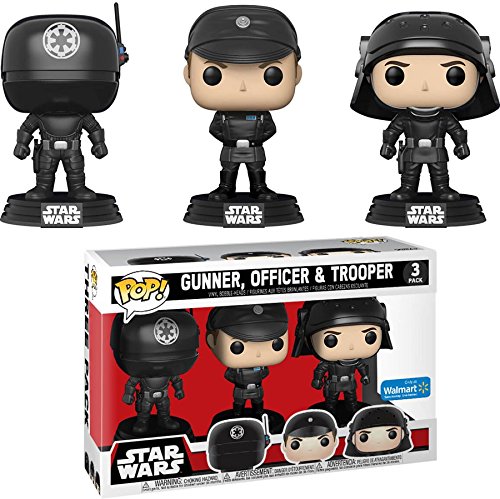 Funko Pop Walmart Exclusive Star Wars 3-Pack Death Star Gunner, Officer, and Trooper