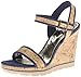 Skechers USA Women's Cutting Edge-Quarter Strap Wedge Sandal