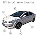 ZATOOTO Pinstripe Tape for Cars - DIY Vinyl White Pin Striping Decals, 385×0.47 inches Auto Waterproof Pin Stripe Tape Emblems Trim, Universal for Automotive Musical Instrument Home Door etc