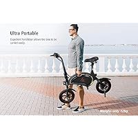 Kugoo B1 Bicicletta Elettrica Pieghevole con 250W Motore velocità Massima  25km/h, Bici Elettrica Autonomia 23km Pneumatici 14 Pollici, E-Bike pour  Adulto - ilMonopattinoElettrico.com