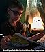 Goodnight Owl Junior Rechargable Night Light for Kids & Toddlers - Multi-Color LEDs (9 Colors!), Remote Control, BPA-Free Silicone, 9 Levels of Brightness, Auto-Off Timer. Super Cute and Fun!