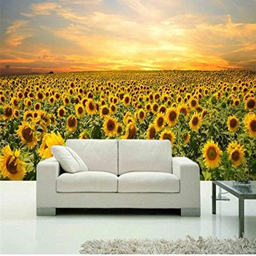 美しいひまわり壁画壁紙カフェレストランリビングルームロマンチックな背景壁画家の装飾壁画