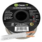 16AWG Speaker Wire, GearIT Pro Series 16 Gauge Speaker Wire Cable (200 Feet / 60.96 Meters) Great Use for Home Theater Speakers and Car Speakers, White