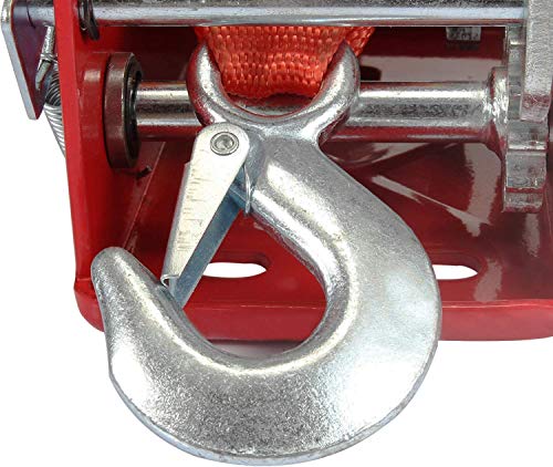 ORANDESIGNE 3500lbs Gear Hand Crank Straps Winch Hand Crank Manual Boat ATV RV Trailer Heavy Duty - Image 4