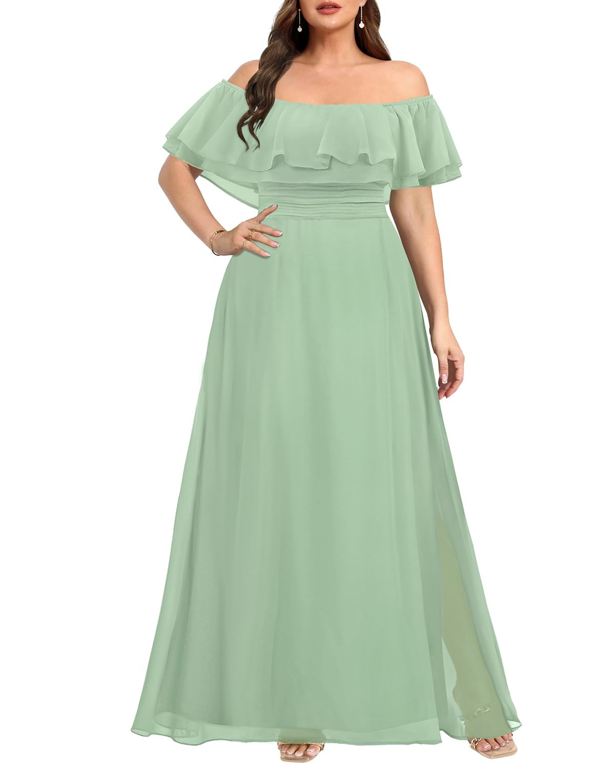 camilla dress With Shirred Waist And Cuff Swing Day dress - Size:20 - Fits bust up to 125cm Eggplant (Purple)