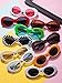 Blulu 18 Pairs Retro Clout Oval Sunglasses Goggles for Women Men Clout Glasses Pack Goggles Colorful Thick Frame Punk Round Lens Sunglasses Assorted Color Glasses for Women Men Girls Boys Teenagers