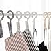 JCBIZ 24-Pack Drying Clips Laundry Hooks, Portable Clothes Pins Hanging, Plastic Clips Hanger Best for Home Travel Outdoor - (Dark Grey)
