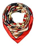 corciova Designer Women's Big Square Satin Neck Scarf Headscarfs 90 x 90 cm