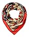 corciova Designer Women's Big Square Satin Neck Scarf Headscarfs 90 x 90 cm