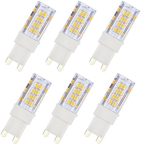 Dalanpa G9 Led Bulbs Dimmable 6W 120V Pack of 6 Color Warm White