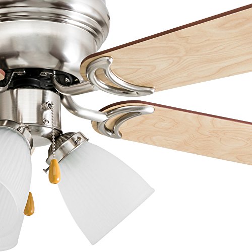Prominence Home 50863 Whitley Hugger Ceiling Fan with 3 Light Fixture