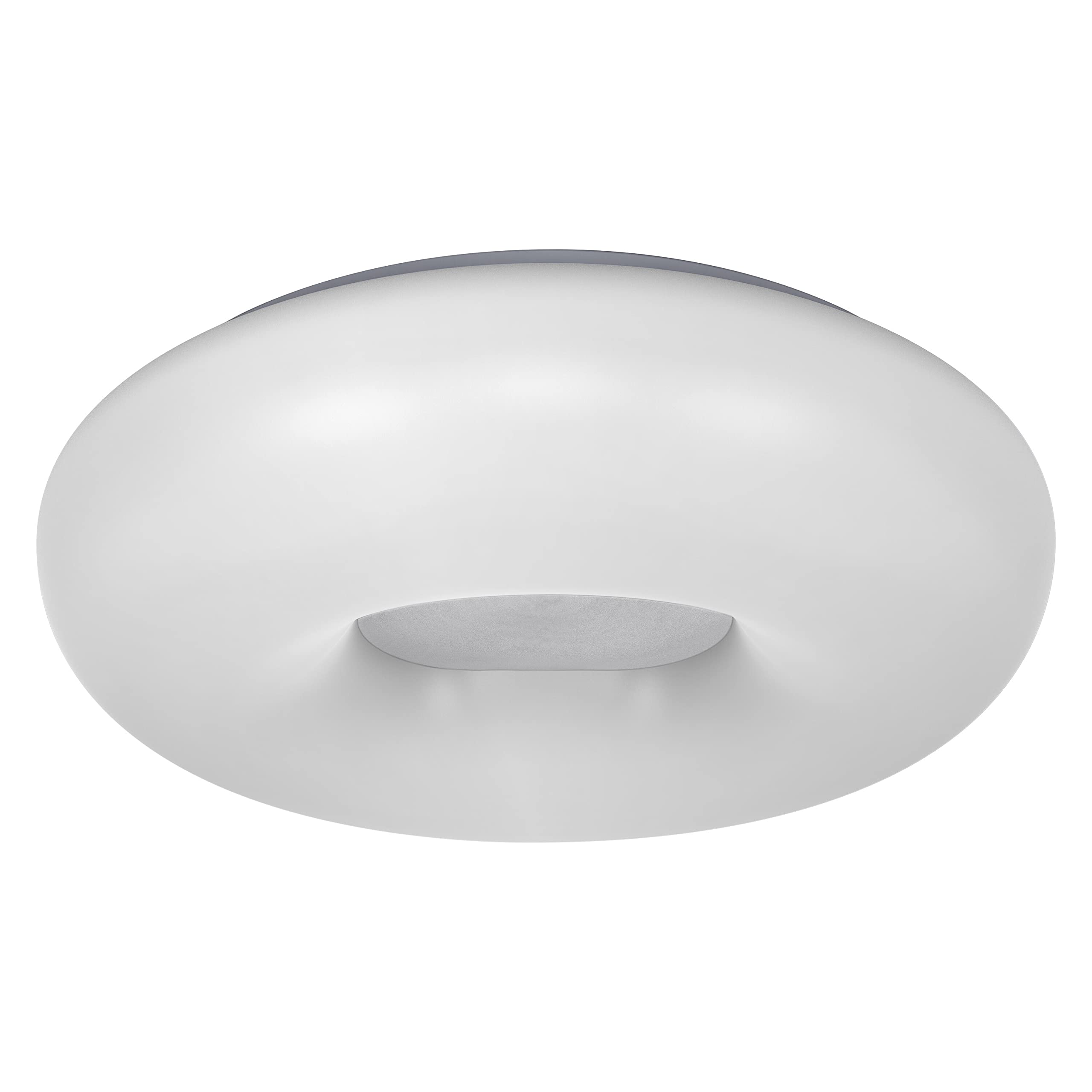 LEDVANCE Smart LEDWall and Ceiling Luminaire for Indoor Use with WiFi Technology, Tunable White (3000K-6500K), White, 400 mm, Compatible with Google and Alexa Voice Control, Smart+ WiFi ORBIS Donut