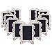 AUSTOR 14 PCS Mini Chalkboard Signs with Decorative Boarder and Stand Message Board Signs Wood Place Card for Weddings, Parties and and Event Decorations